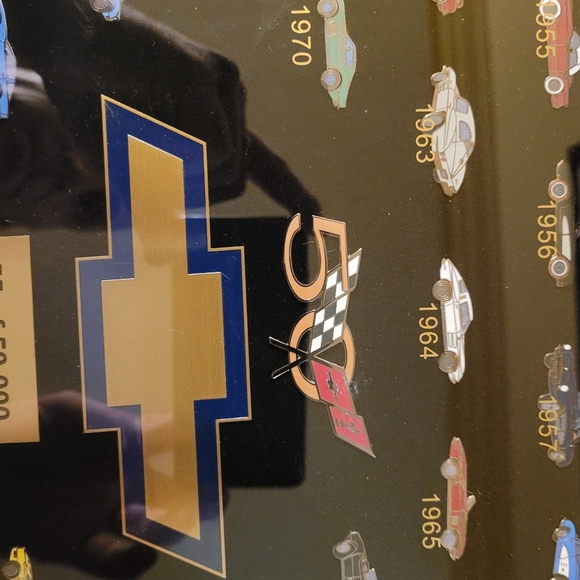 Corvette 50th anniversary pin set 1953-2004 GM In Frame #55 Limited Ed. Rare!! - Picture 6 of 9